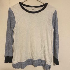 J Crew color block top